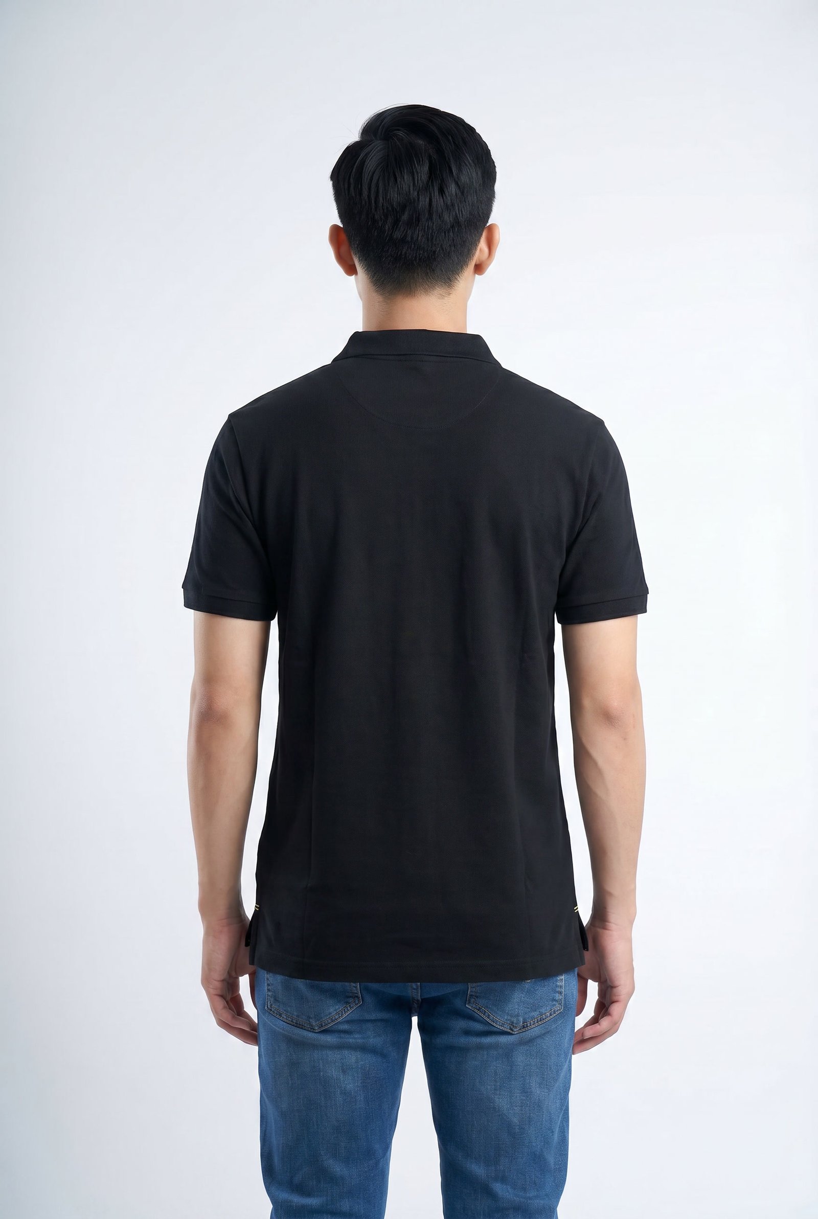 Black CottonSoft Performance Polo - Regular Fit - Image 4