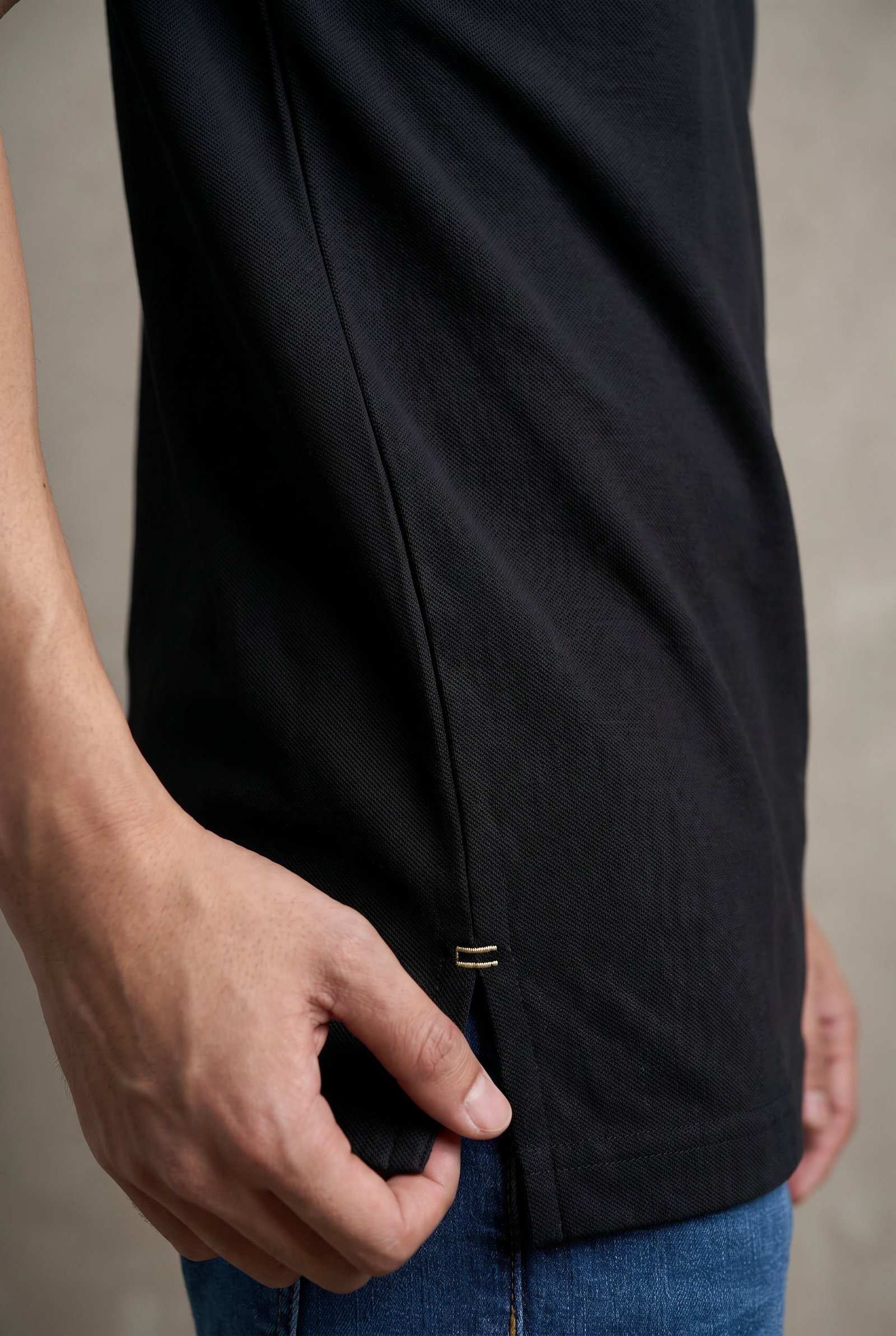 Black CottonSoft Performance Polo - Regular Fit - Image 5